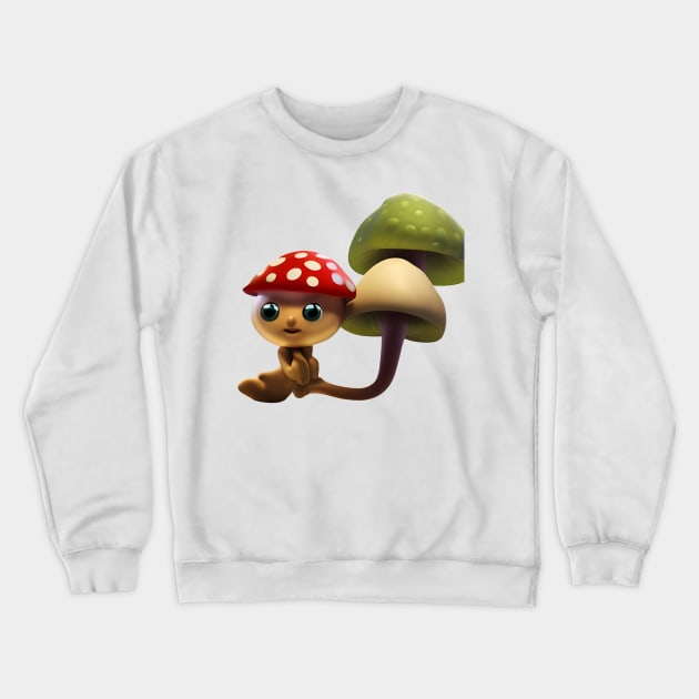 cute mushroom Crewneck Sweatshirt by mdr design